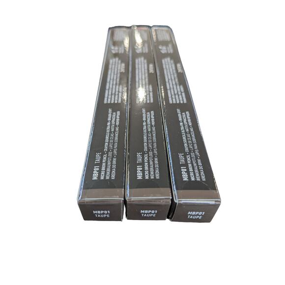 NYX Micro Eyebrow Pencil Taupe Set Of 3 MBp01 Crayon Waterproof Smudge Resistant - Picture 2 of 7